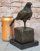 Bronze Metal Bird Sculpture Crude Style Original Art