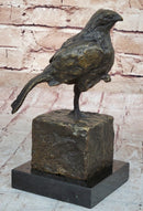 Bronze Metal Bird Sculpture Crude Style Original Art