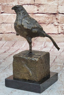 Bronze Metal Bird Sculpture Crude Style Original Art
