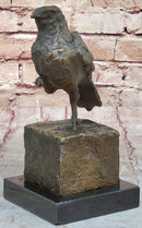 Bronze Metal Bird Sculpture Crude Style Original Art