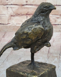 Bronze Metal Bird Sculpture Crude Style Original Art