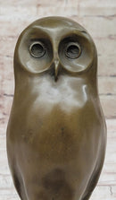 Bronze Owl Bird Sculpture by Milo on Marble Base