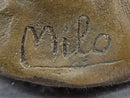 Bronze Owl Bird Sculpture by Milo on Marble Base