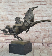 Galloping Horses Bronze Sculpture by Milo