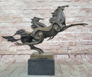 Galloping Horses Bronze Sculpture by Milo