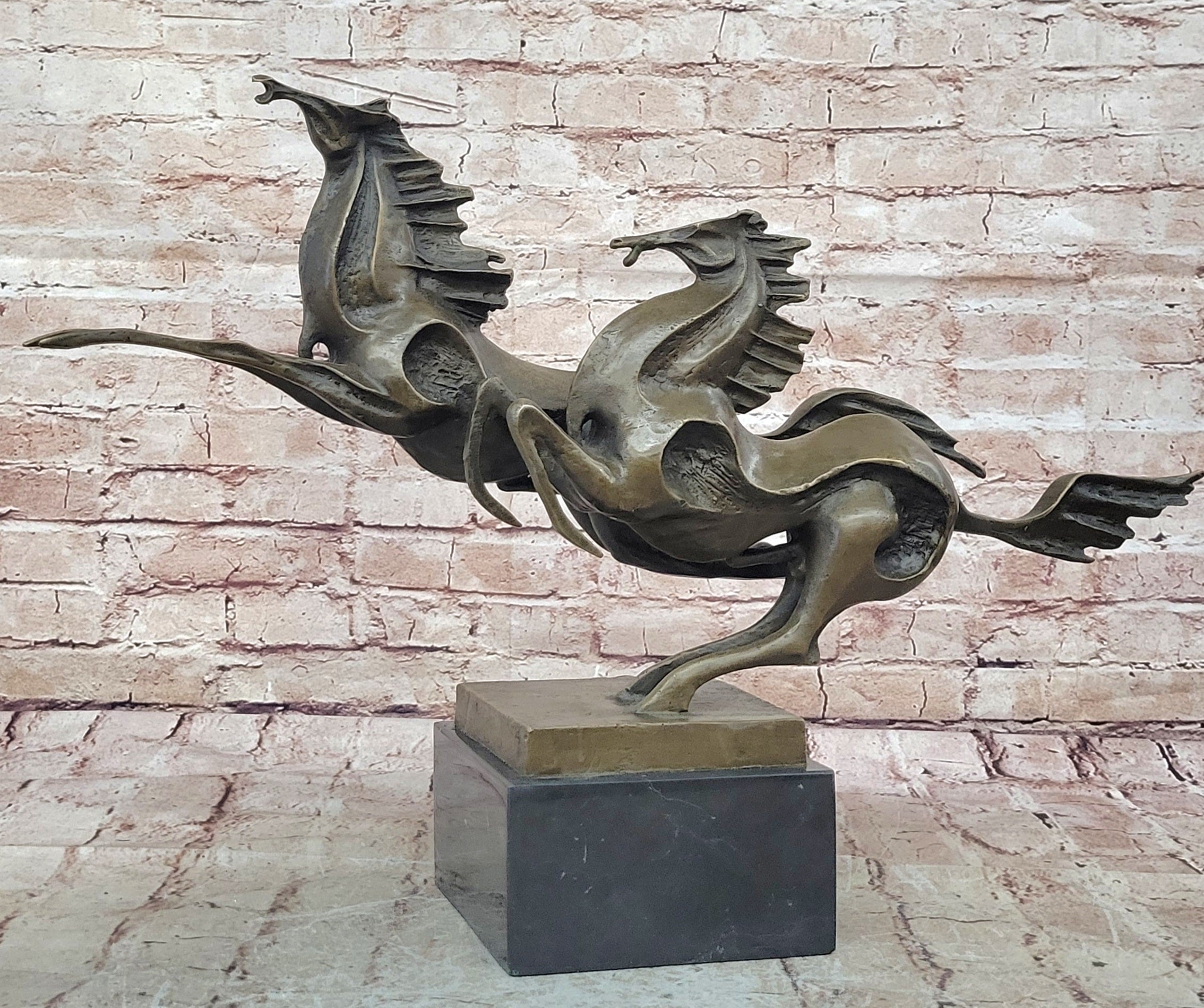 Galloping Horses Bronze Sculpture by Milo