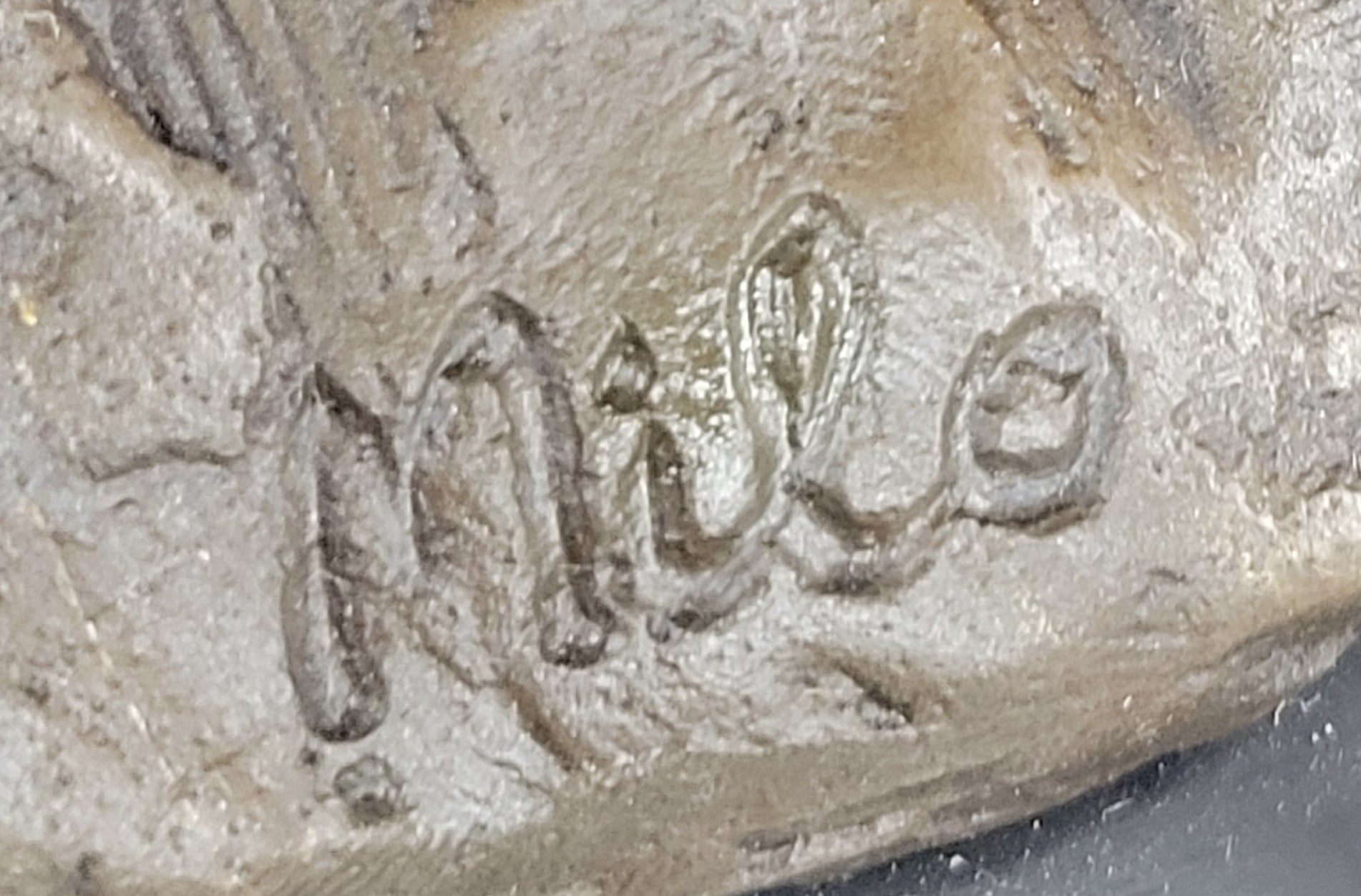 Impressionist Bronze Sculpture of Female Lions on Marble Base