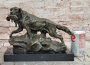 Labrador Retriever with Bird Duck In Mouth Bronze Statue Sculpture Hunting Decor