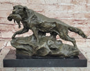Labrador Retriever with Bird Duck In Mouth Bronze Statue Sculpture Hunting Decor