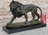 Young Male Lion Hot Cast Bronze Sculpture by Milo