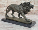 Young Male Lion Hot Cast Bronze Sculpture by Milo
