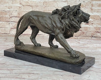 Young Male Lion Hot Cast Bronze Sculpture by Milo
