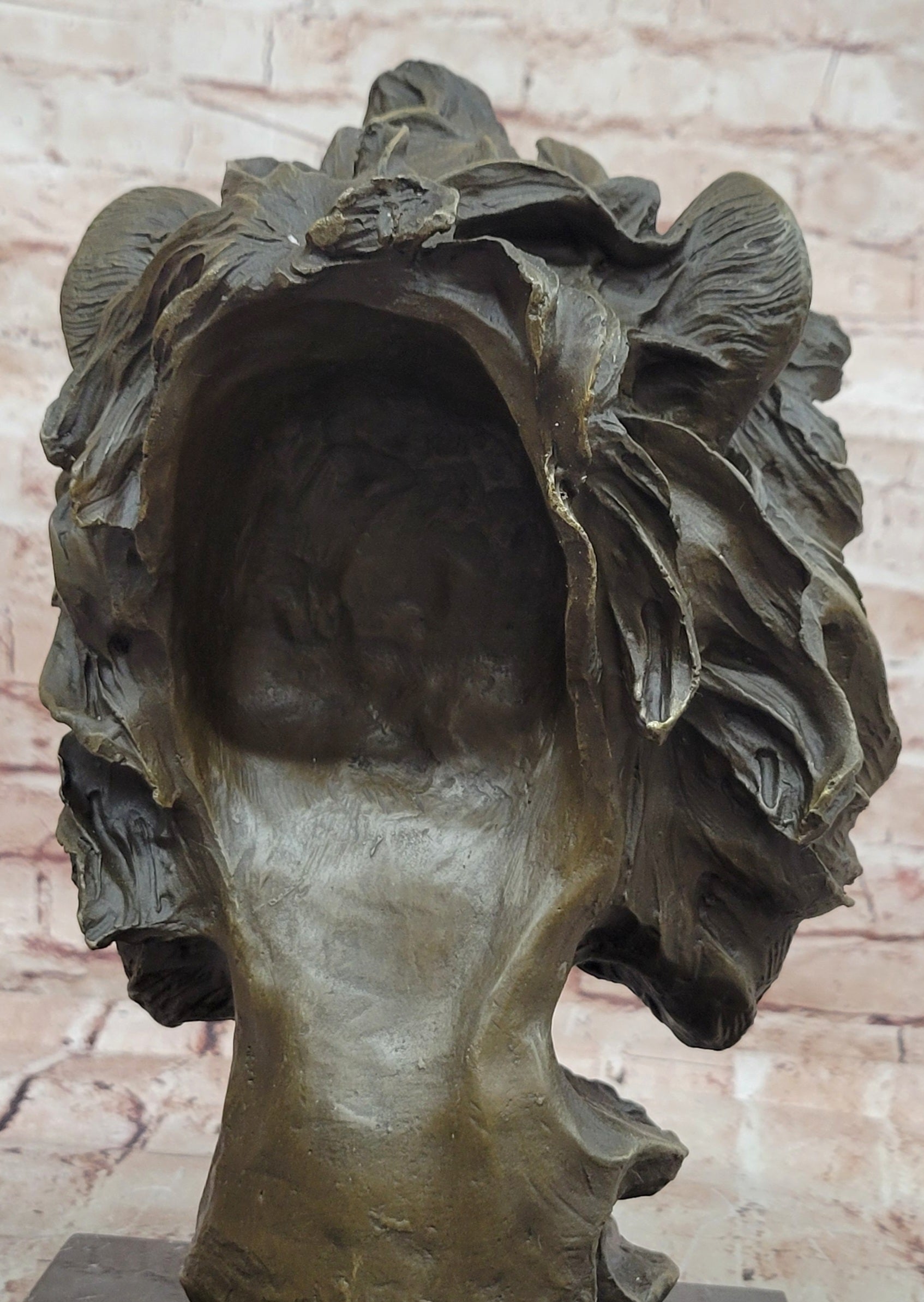 Bronze Lion Head Statue Contemporary Art Signed Milo Classic Wildlife Artwork
