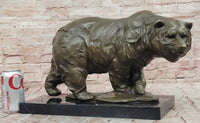 Bronze Sculpture Animal Sculpture Grizzly Bear Home Decor Art Signed Milo Statue