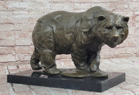Bronze Sculpture Animal Sculpture Grizzly Bear Home Decor Art Signed Milo Statue
