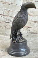 Toucan Tropical Bird Bronze Sculpture Signed Art