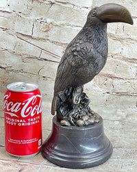 Toucan Tropical Bird Bronze Sculpture Signed Art