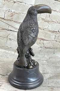 Toucan Tropical Bird Bronze Sculpture Signed Art