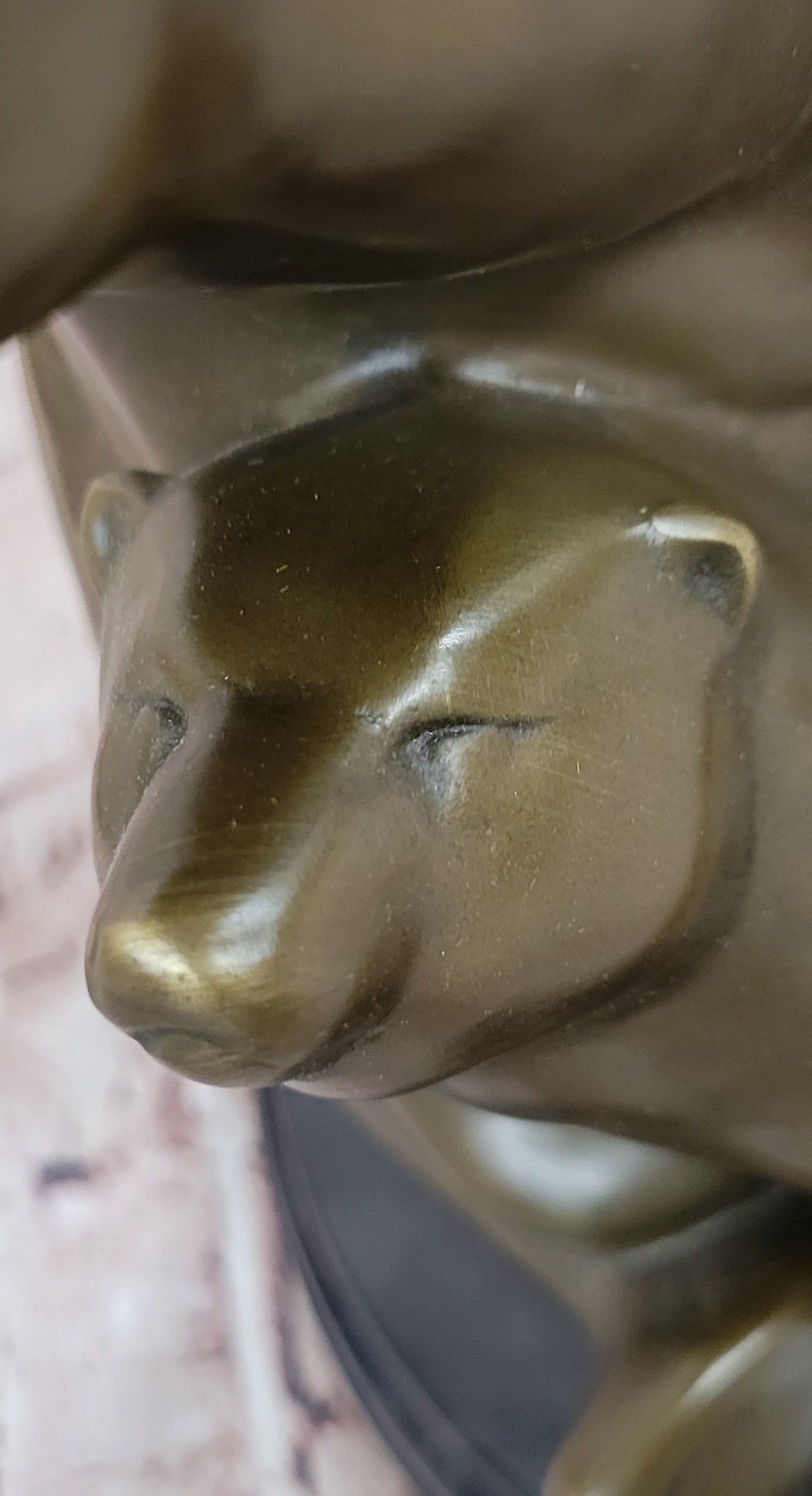 Signed Milo Polar Bear Mom And son Bronze Sculpture Abstract Modern Sculpture