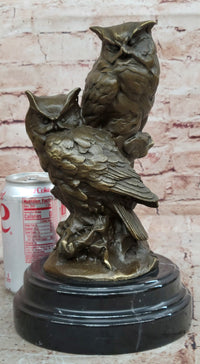 Bronze Animal Sculptures Owls Milo Garden Statue