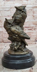 Bronze Animal Sculptures Owls Milo Garden Statue
