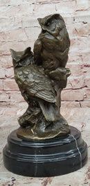 Bronze Animal Sculptures Owls Milo Garden Statue