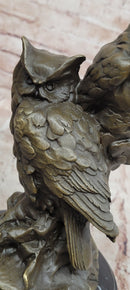 Bronze Animal Sculptures Owls Milo Garden Statue