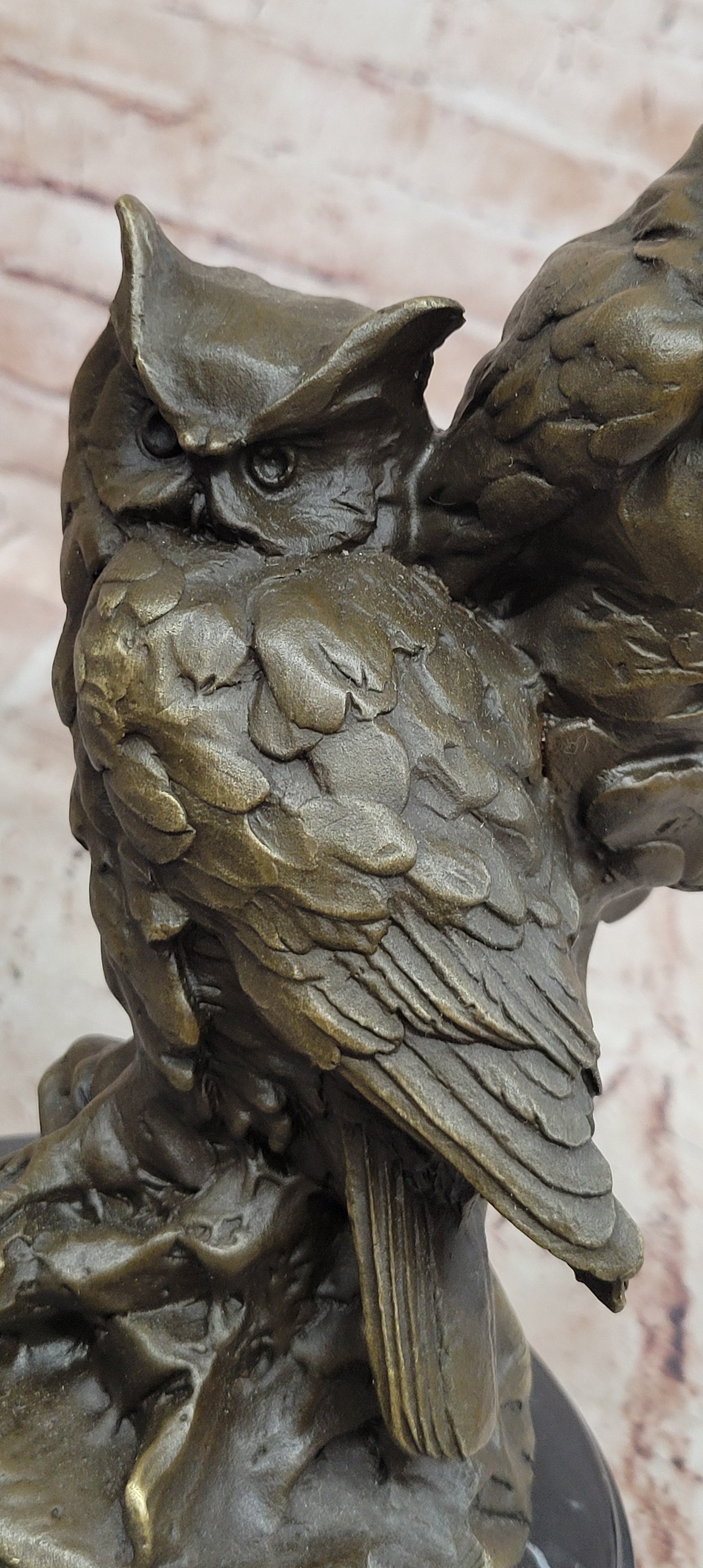 Bronze Animal Sculptures Owls Milo Garden Statue