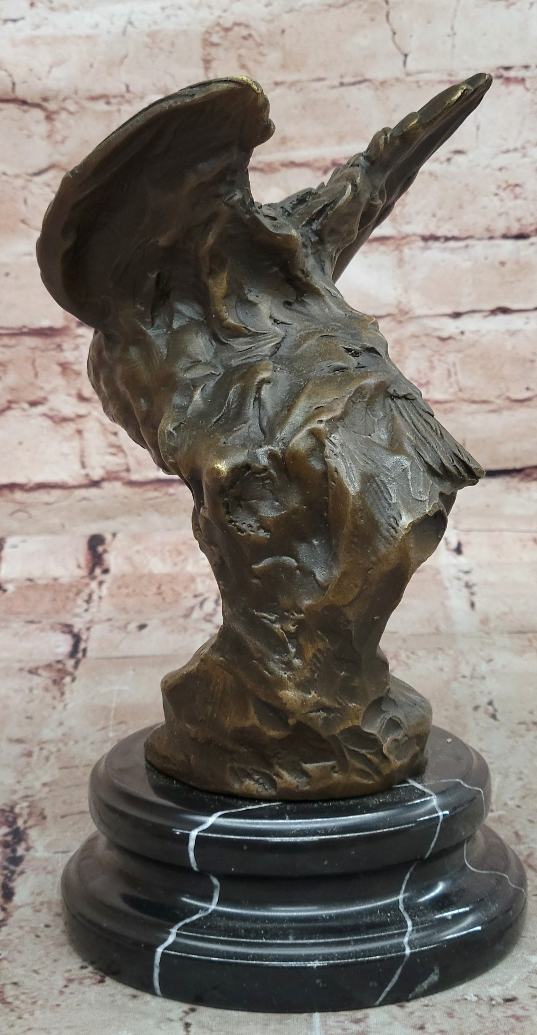 Art Bronze Flying Owl Statue Animal Sculpture Desk Statue by Milo Statue