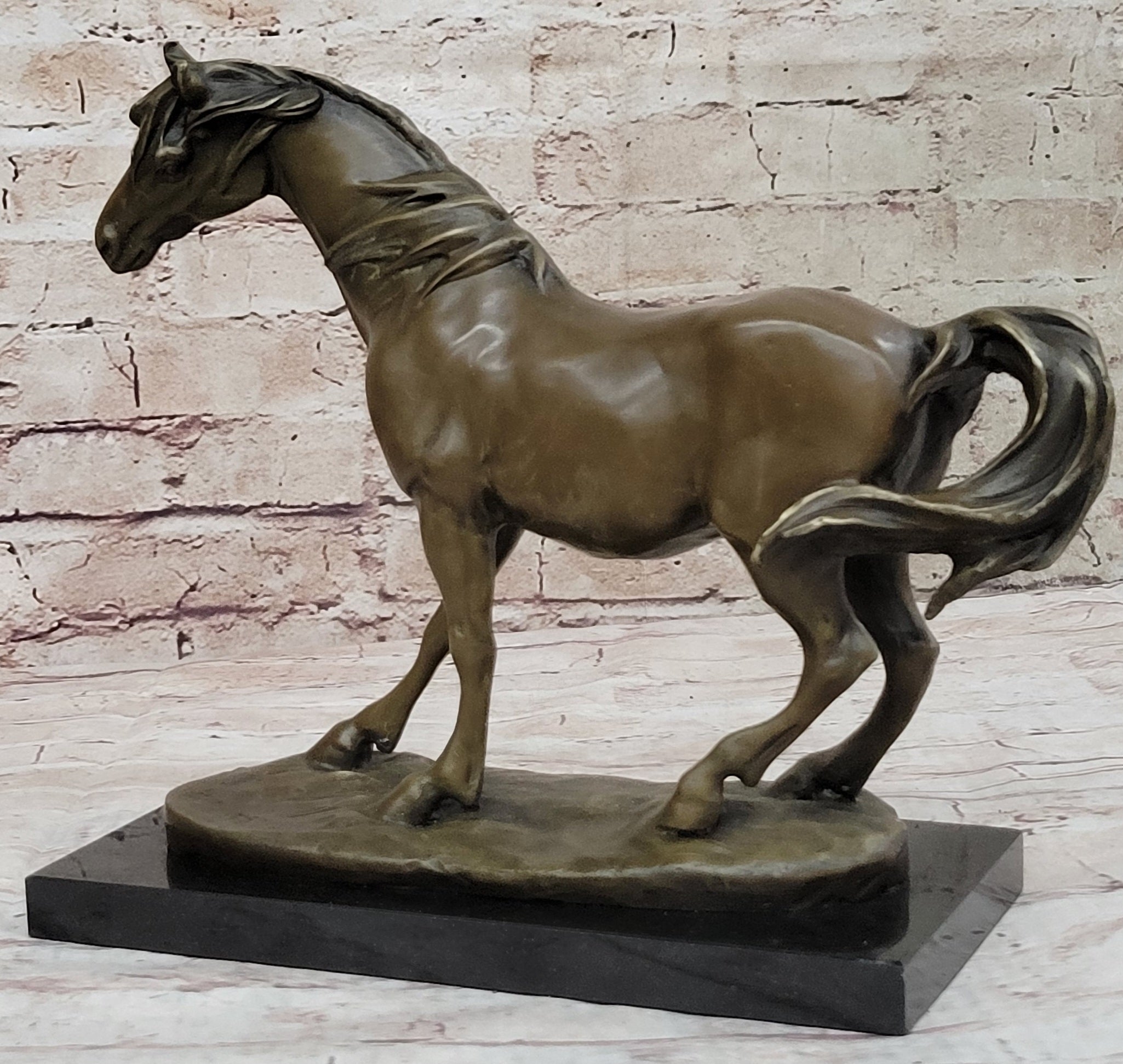 Arabian Horse Bronze Sculpture PJ Mene 10" x 11"