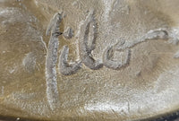 Realistic and Dynamic Bronze Sculpture Shows Wild Horse Signed by Milo
