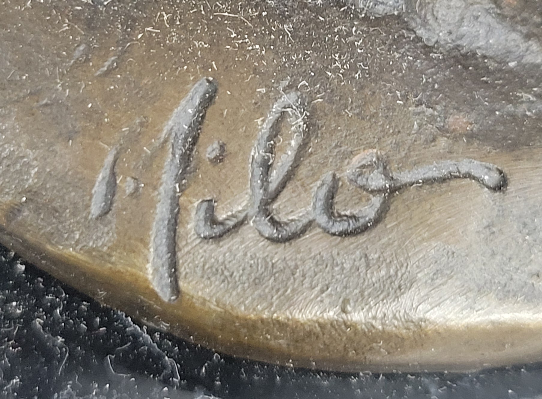 Signed Original Milo Bronze Horse Statue on Marble Base Equestrian Sculpture