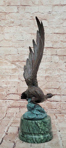Golden Dawn Flight Majestic Bronze Pheasant Sculpture of Prosperity by Milo