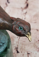 Golden Dawn Flight Majestic Bronze Pheasant Sculpture of Prosperity by Milo