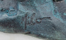 Bear Family on Tree Branch - Bronze Sculpture on Marble Base