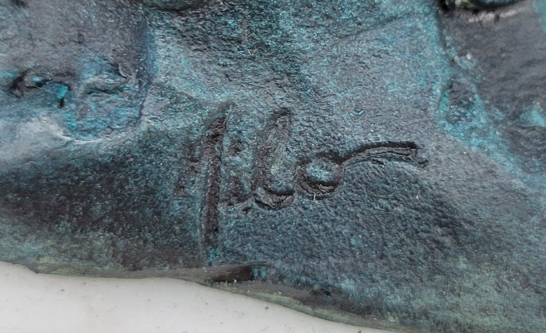 Bear Family on Tree Branch - Bronze Sculpture on Marble Base