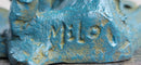 Bronze Colorful Yellow Finch Songbird Sculpture Marble Base
