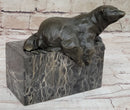 Art Deco Hot Cast Polar Bear Bookend Bronze Sculpture