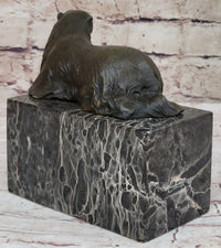 Art Deco Hot Cast Polar Bear Bookend Bronze Sculpture