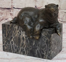 Art Deco Hot Cast Polar Bear Bookend Bronze Sculpture