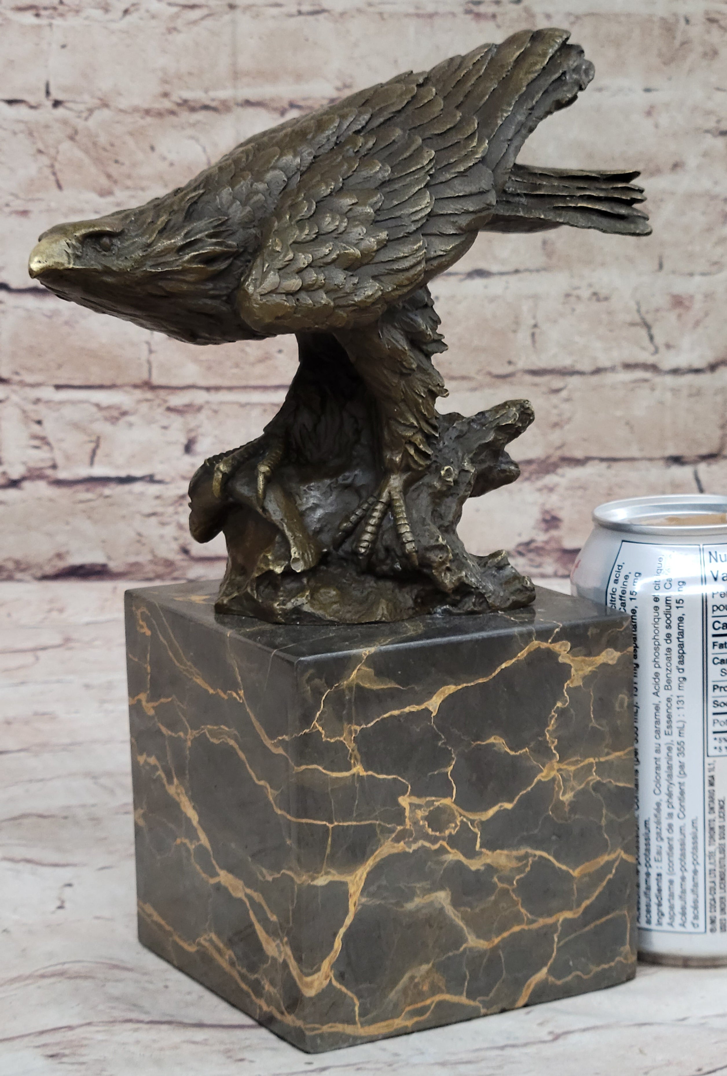 Art Deco Vienna Bronze Falcon American Eagle Sculpture