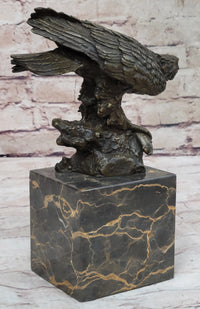 Art Deco Vienna Bronze Falcon American Eagle Sculpture