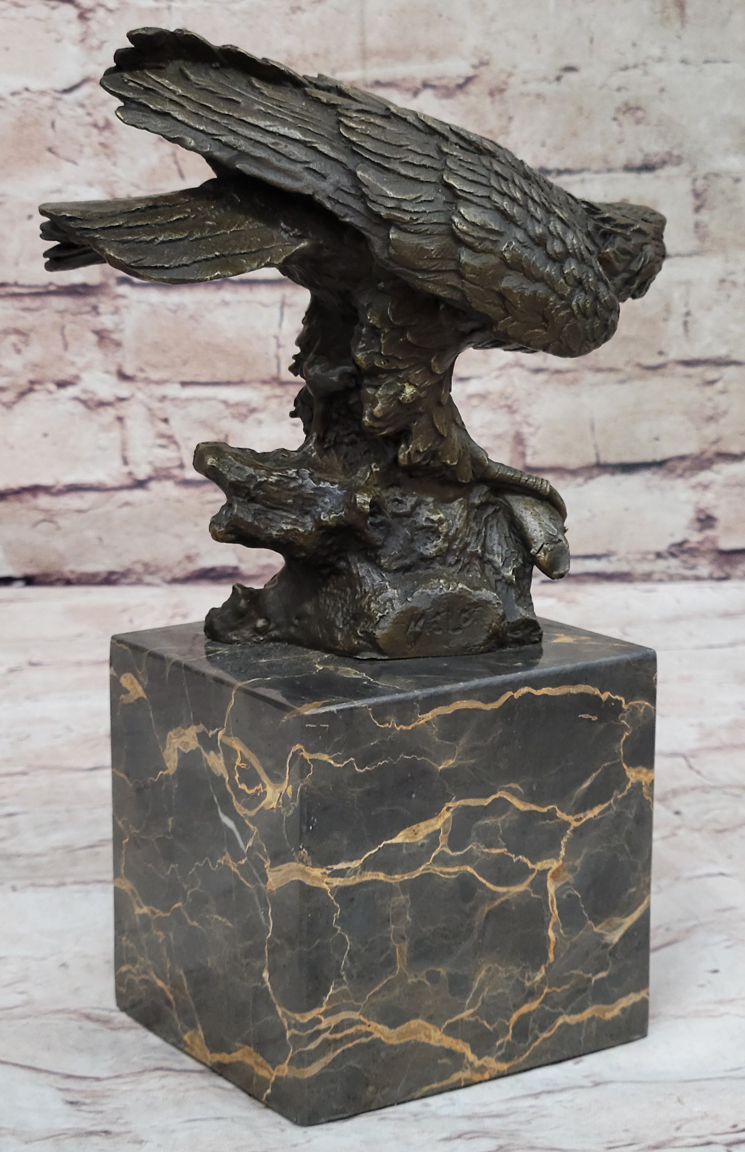 Art Deco Vienna Bronze Falcon American Eagle Sculpture