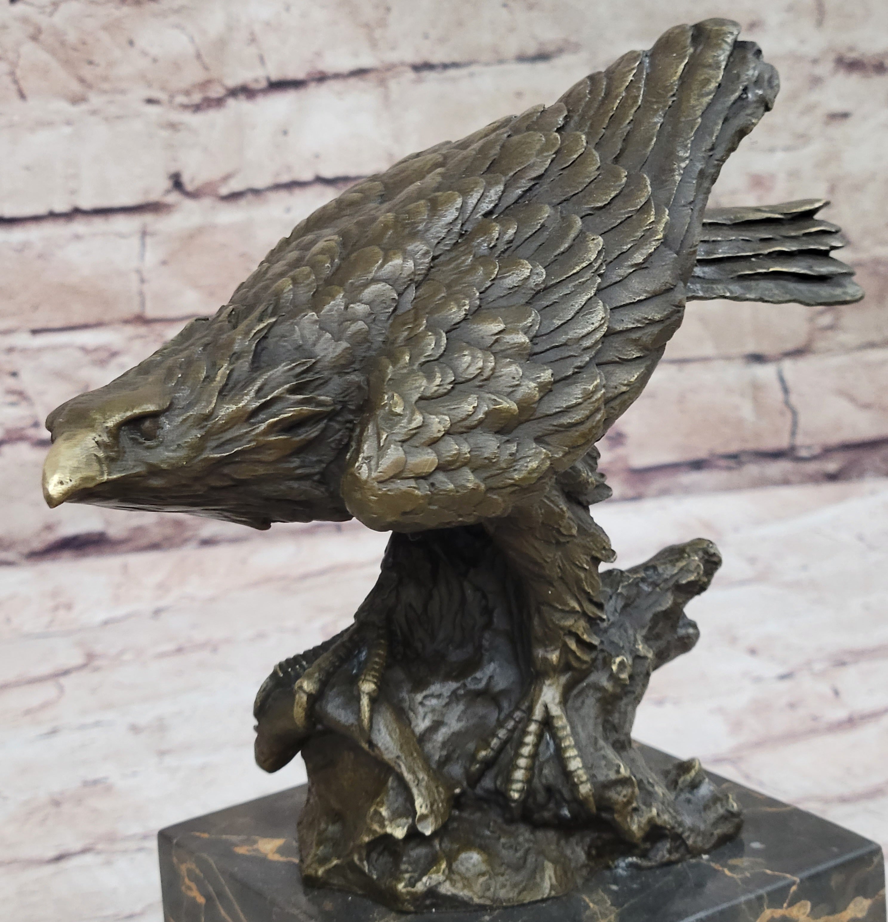 Art Deco Vienna Bronze Falcon American Eagle Sculpture