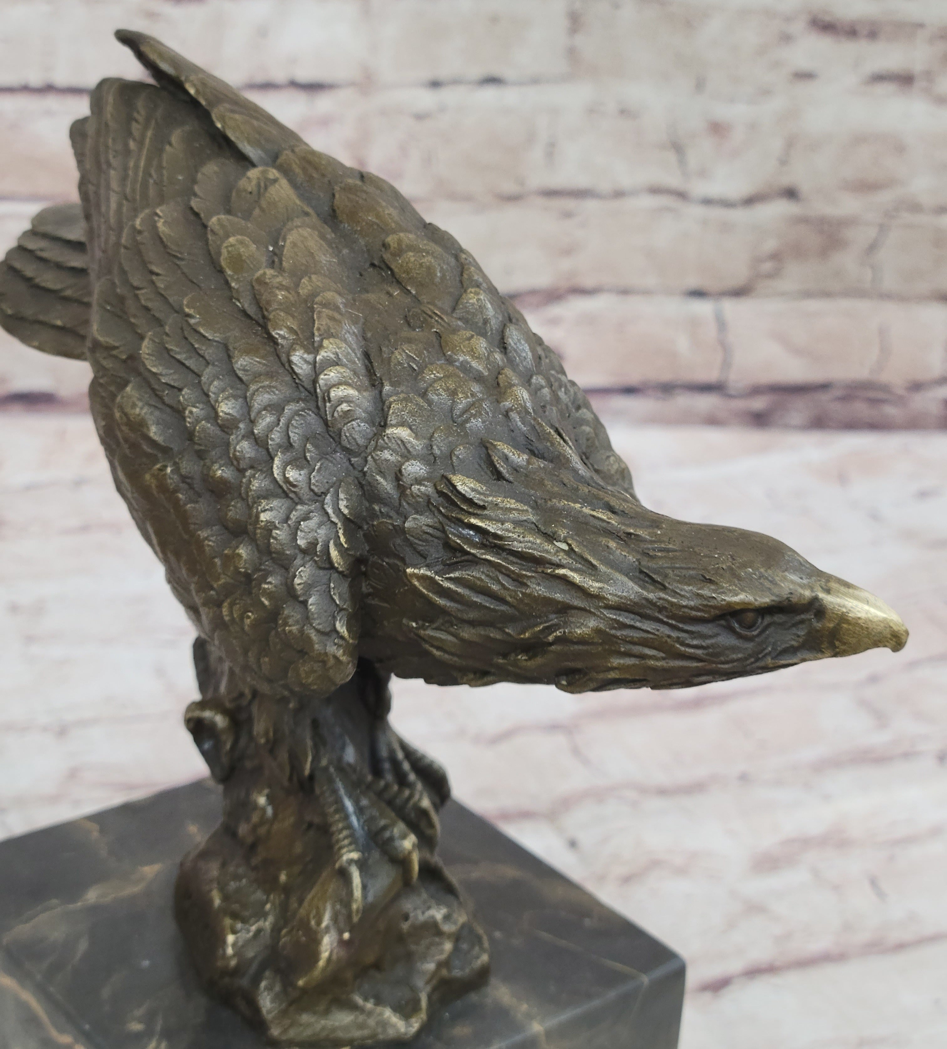 Art Deco Vienna Bronze Falcon American Eagle Sculpture
