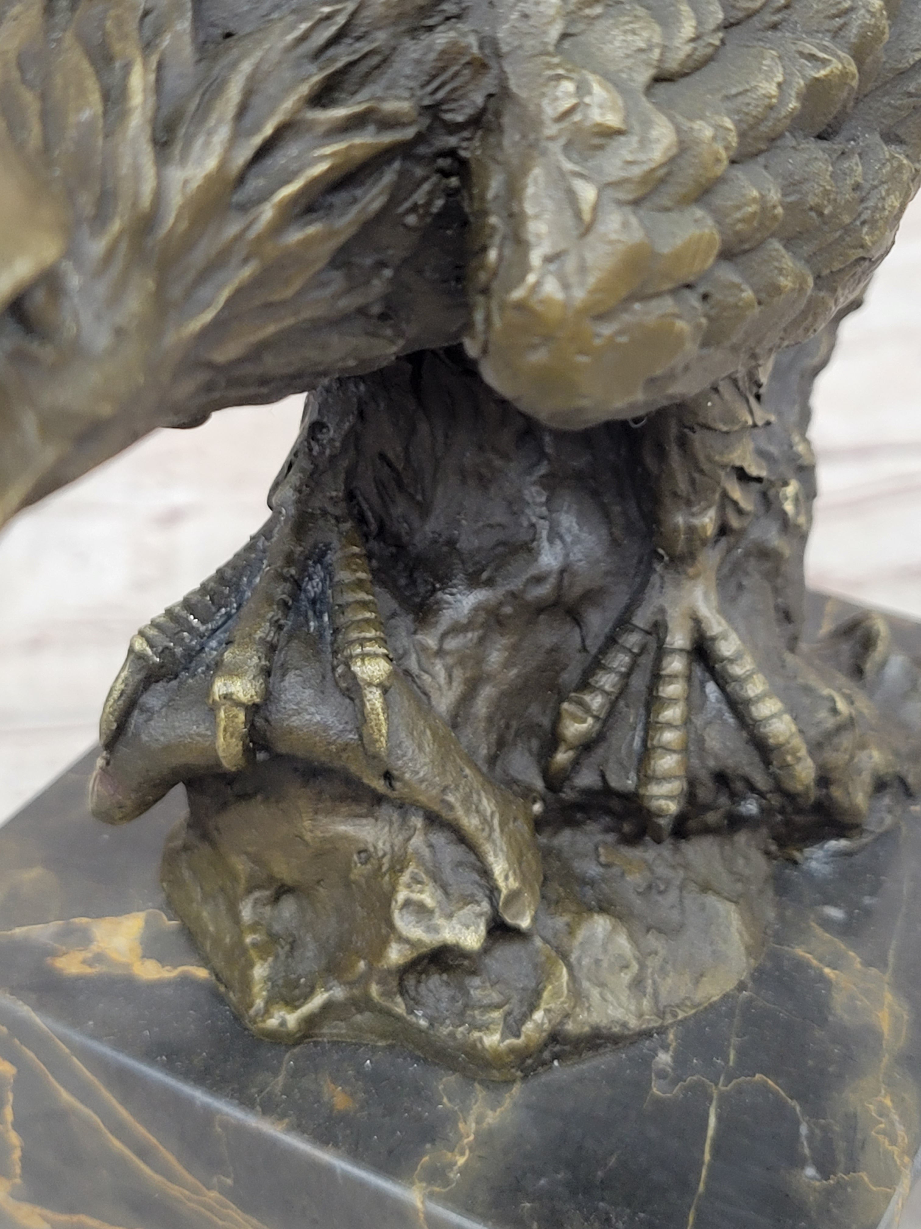Art Deco Vienna Bronze Falcon American Eagle Sculpture