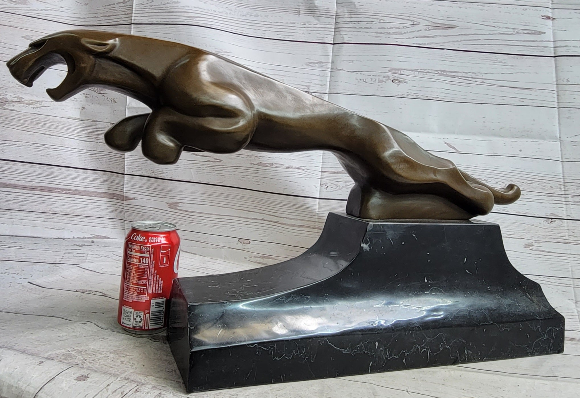 Signed Original Artwork by Milo Jaguar Panther Bronze Sculpture