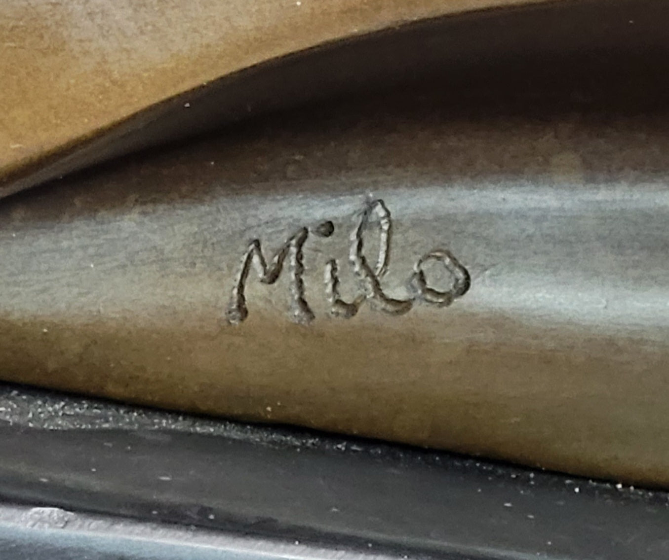 Signed Original Artwork by Milo Jaguar Panther Bronze Sculpture