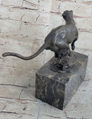 Signed Milo Panther Cougar Jaguar Bronze Sculpture