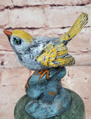 Love Birds Finial Cast Brass/Bronze OLD~ Beautiful Patina Finch Finches Pigeons